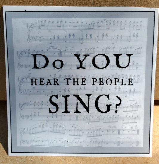 LES MISERABLES "Do You Hear the People" Flat Magnet