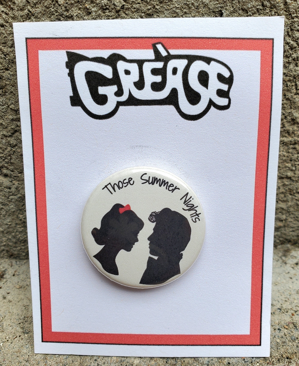 GREASE "Those Summer Nights" Metall Button