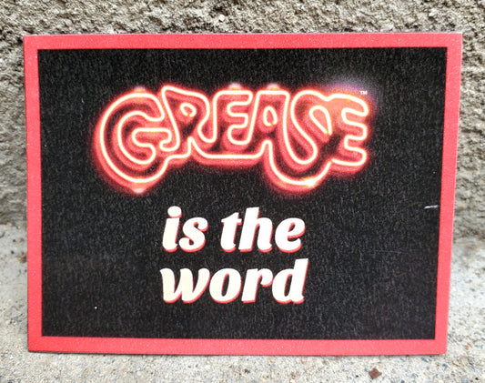 GREASE "Grease is the Word" Refrigerator Magnet