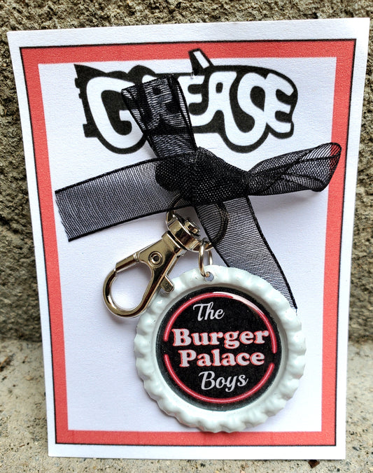 GREASE "Burger Palace Boys" Bottlecap Keychain