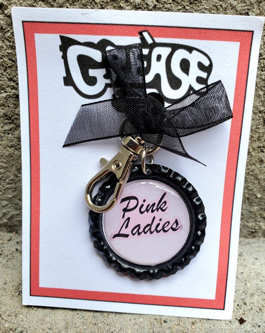 GREASE "Pink Ladies" Bottlecap Keychain