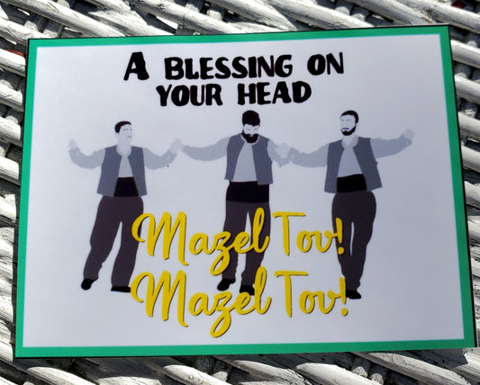 FIDDLER ON THE ROOF "Mazel Tov!" Refrigerator Magnet