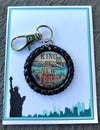 NEWSIES "King of New York" Bottlecap Keychain