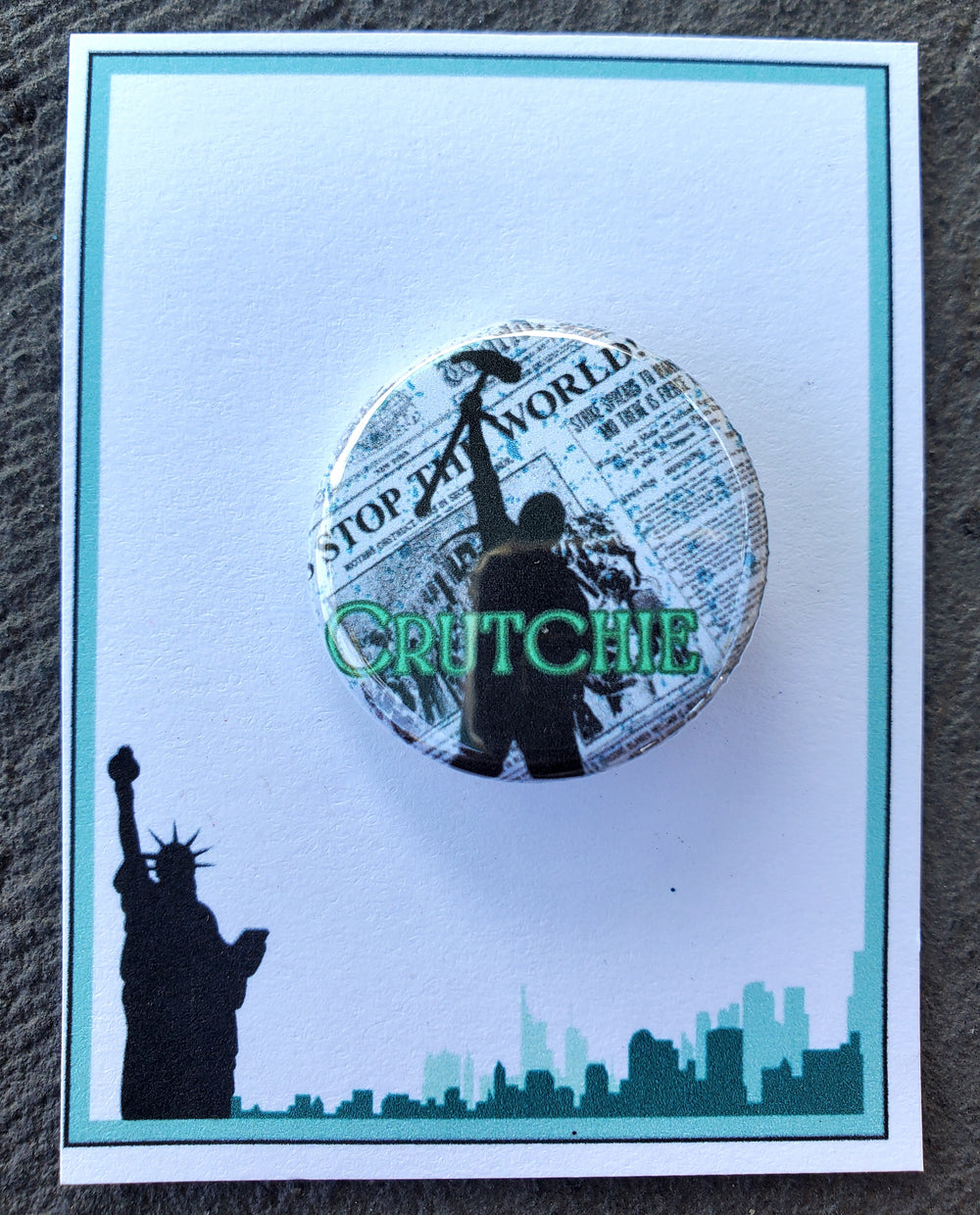 NEWSIES "Crutchie" Metall Button