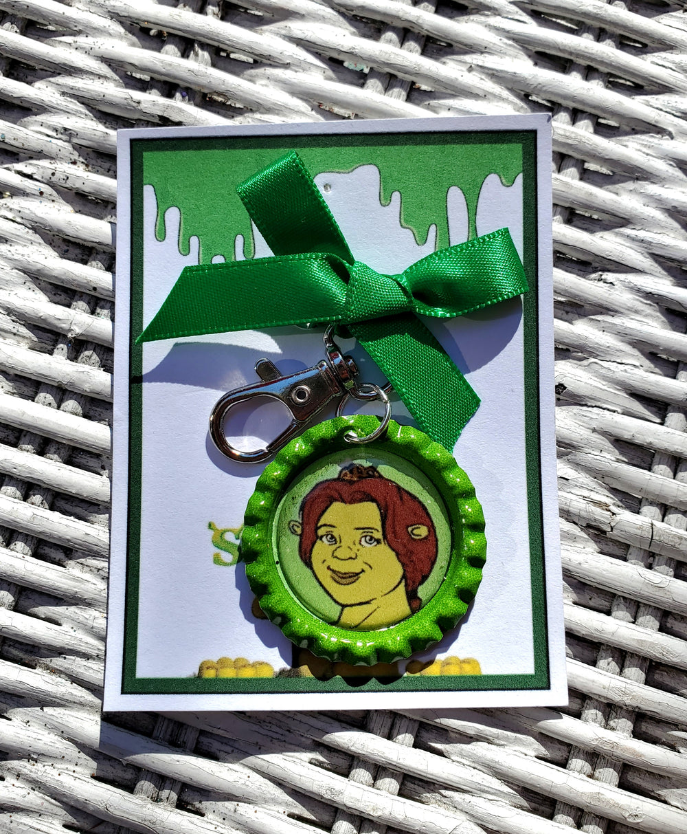 SHREK "Fiona" Bottlecap Keychain