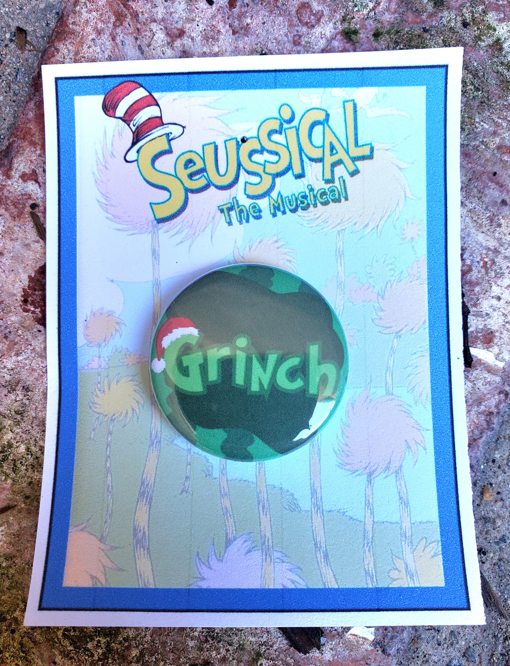 DR. SEUSS "The Grinch" Metal Pinback Button