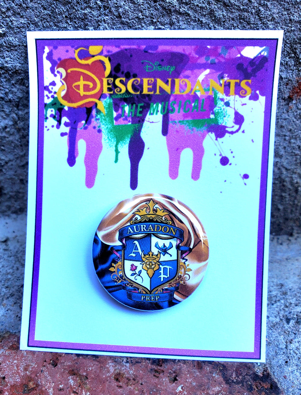 DESCENDANTS "Auradon Prep" Metal Pinback Button