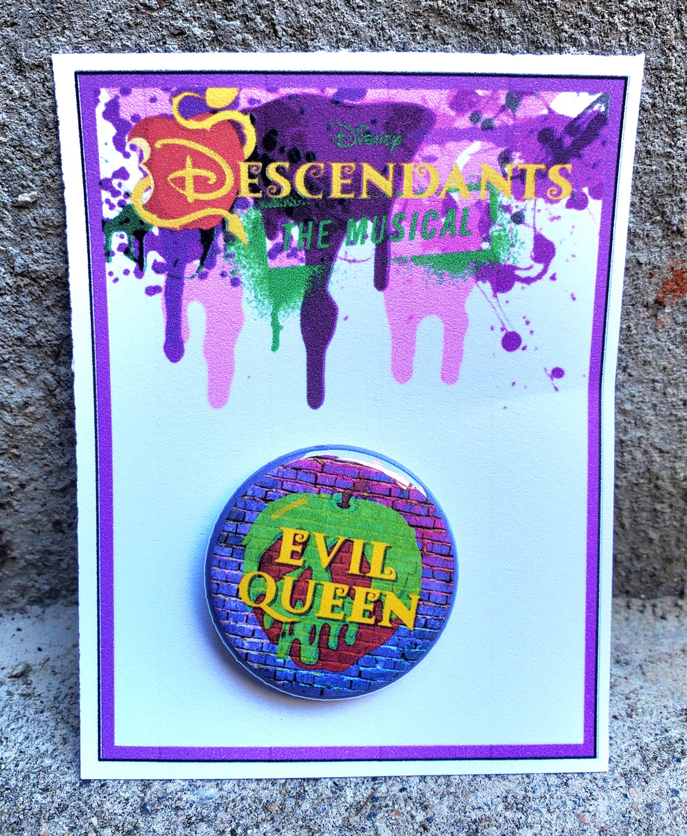 DESCENDANTS "Evil Queen" Metal Pinback Button