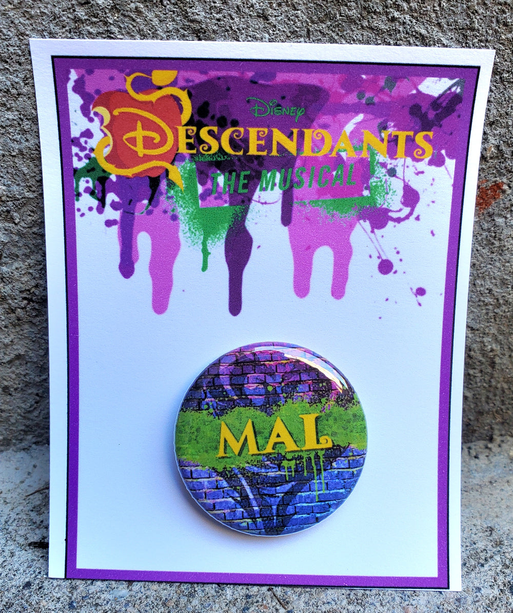 DESCENDANTS "Mal" Metall Button