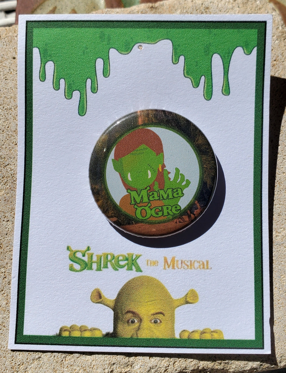 SHREK "Mama Ogre" Metal Pinback Button