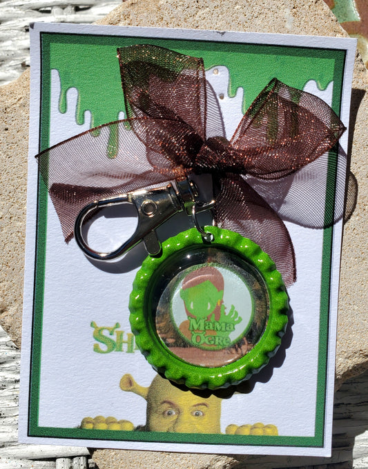 SHREK "Mama Ogre" Bottlecap Keychain
