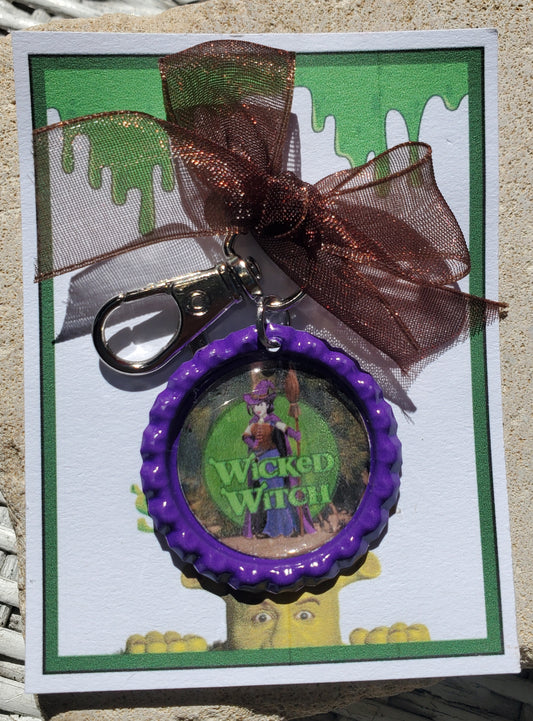 SHREK "Wicked Witch" Bottlecap Keychain