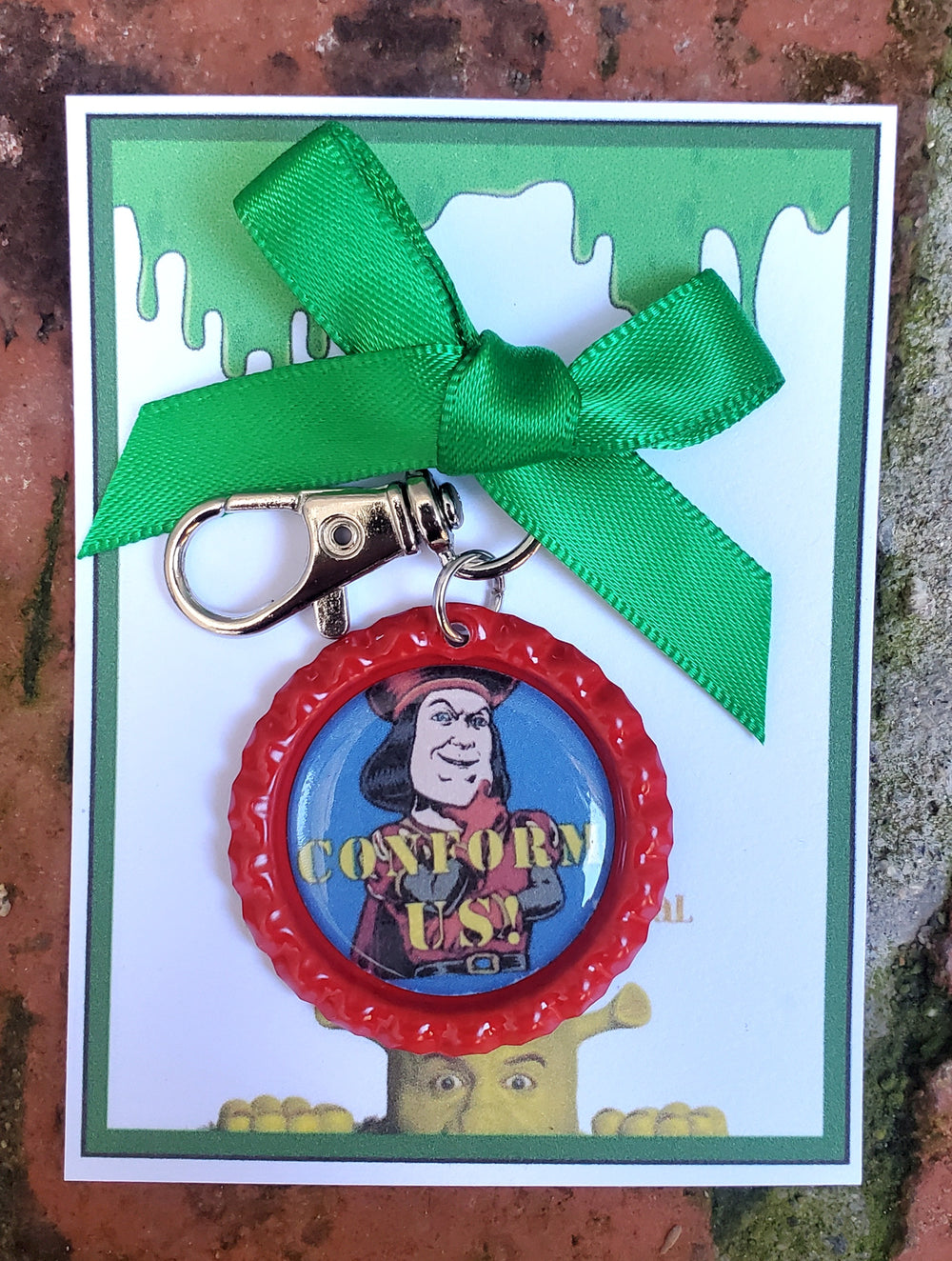 SHREK "Lord Farquaad" Bottlecap Keychain