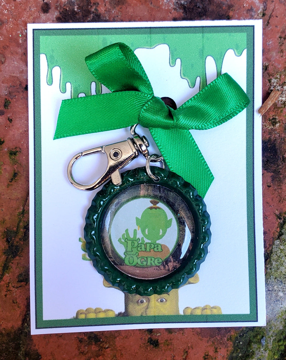 SHREK "Papa Ogre" Bottlecap Keychain