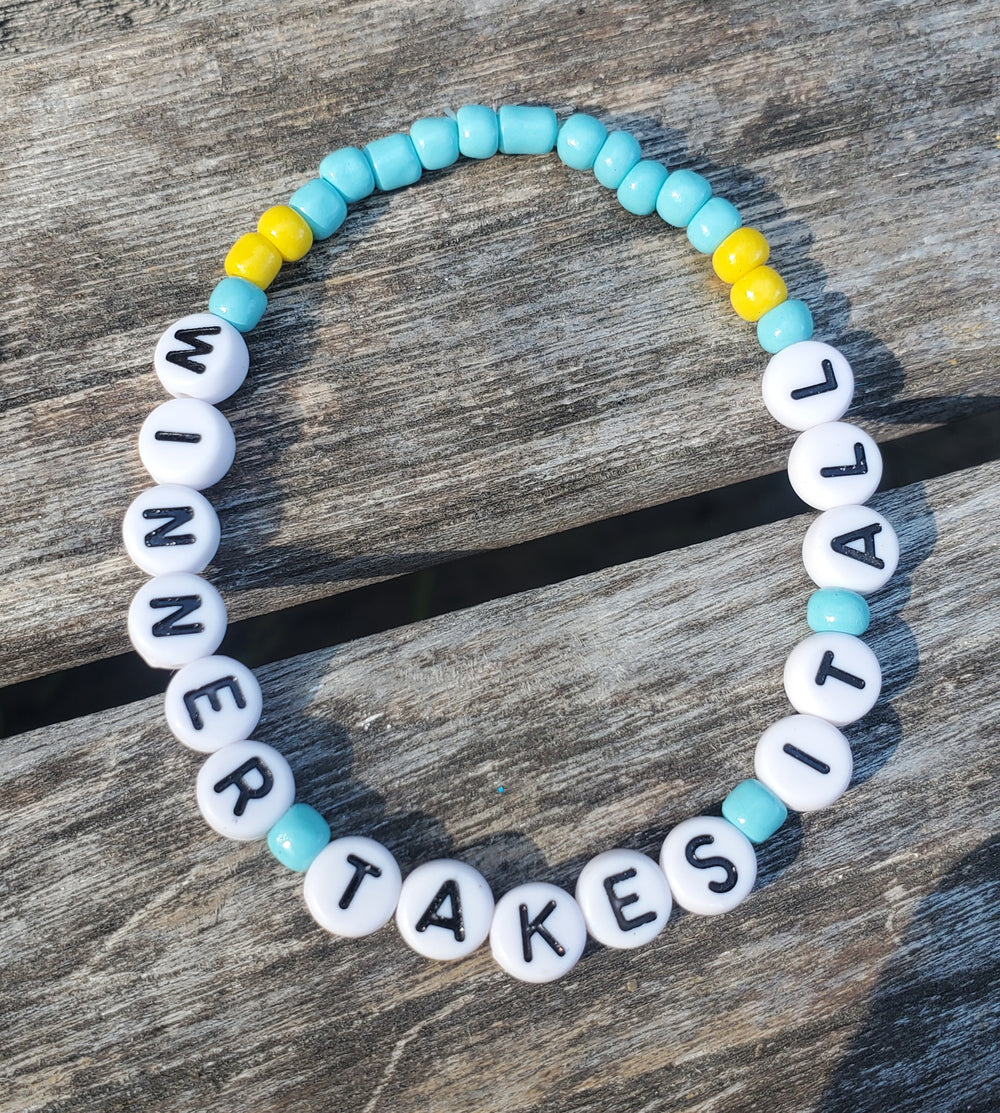 MAMMA MIA „WINNER TAKES IT ALL“ Perlen-Buchstabenarmband