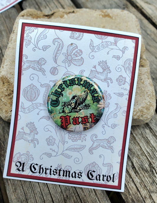 A CHRISTMAS CAROL "Christmas Past" Metal Pinback Button