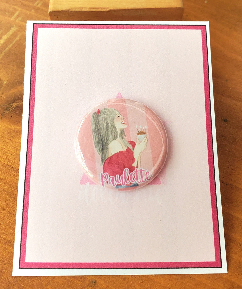 LEGALLY BLONDE "Paulette Bonafonte" Metal Pinback Button