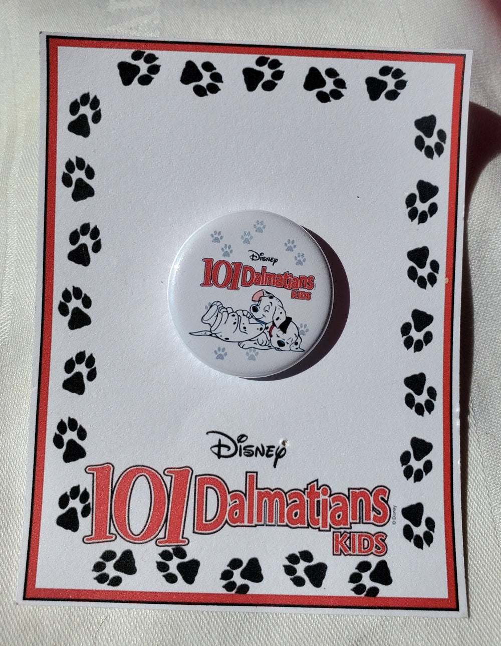 101 DALMATIANS "Show Logo" Metal Pinback Button