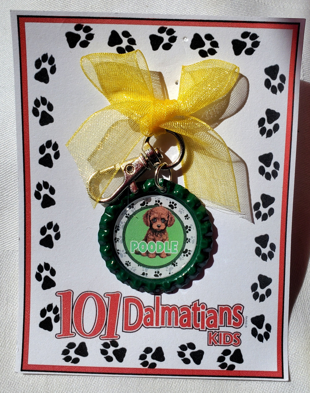 101 DALMATIANS "Poodle" Bottlecap Keychain