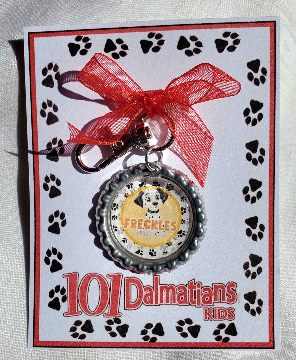 101 DALMATIANS "Freckles" Bottlecap Keychain