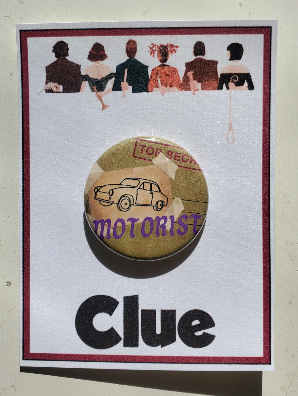 CLUE "Colonel Mustard" Metall-Anstecker