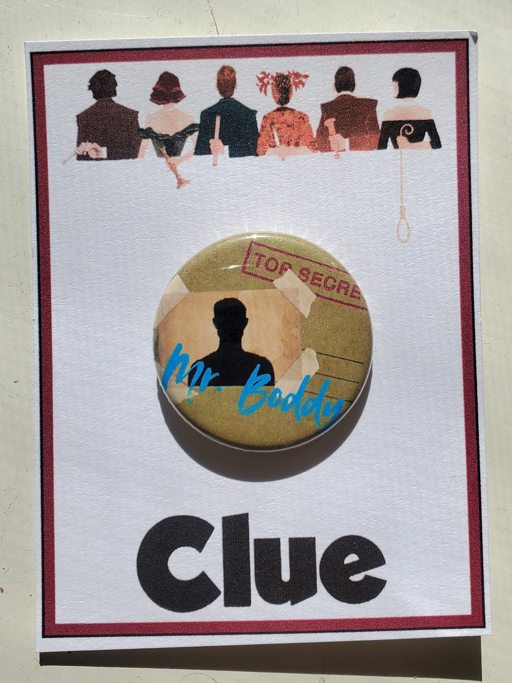 CLUE "Colonel Mustard" Metall-Anstecker
