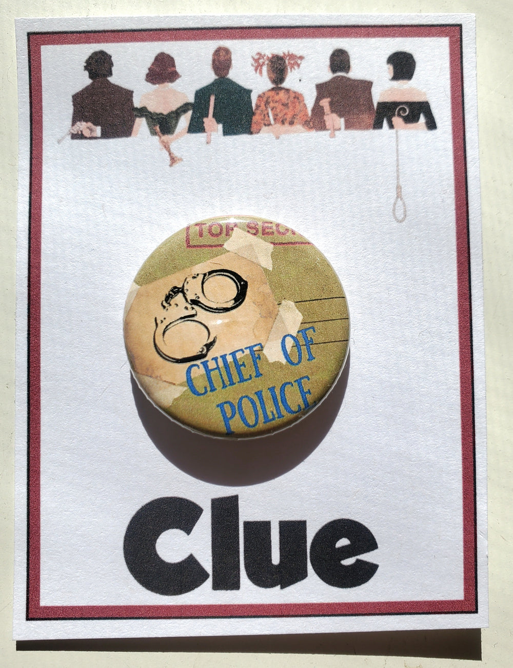 CLUE "Colonel Mustard" Metall-Anstecker