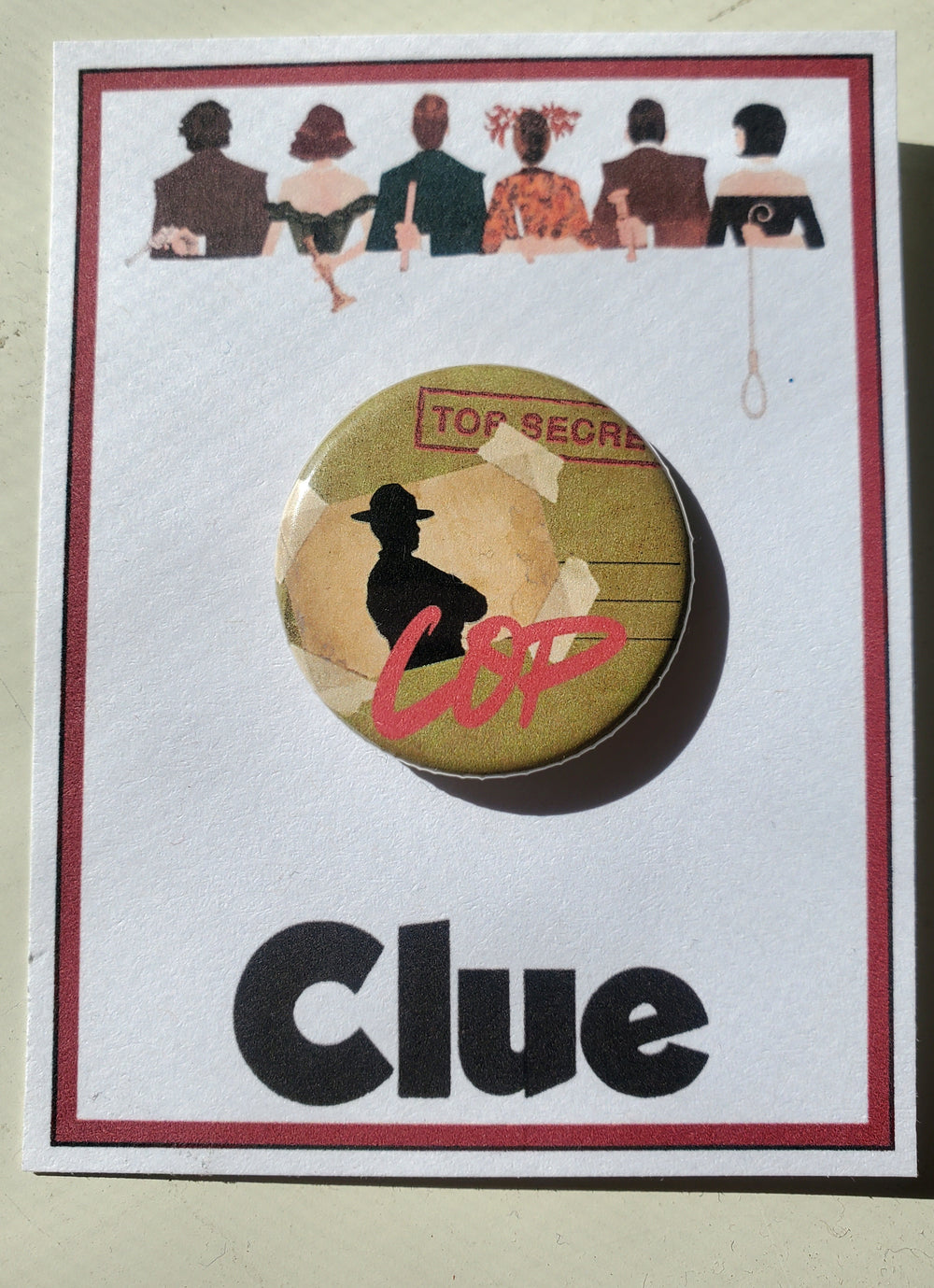 CLUE "Colonel Mustard" Metall-Anstecker