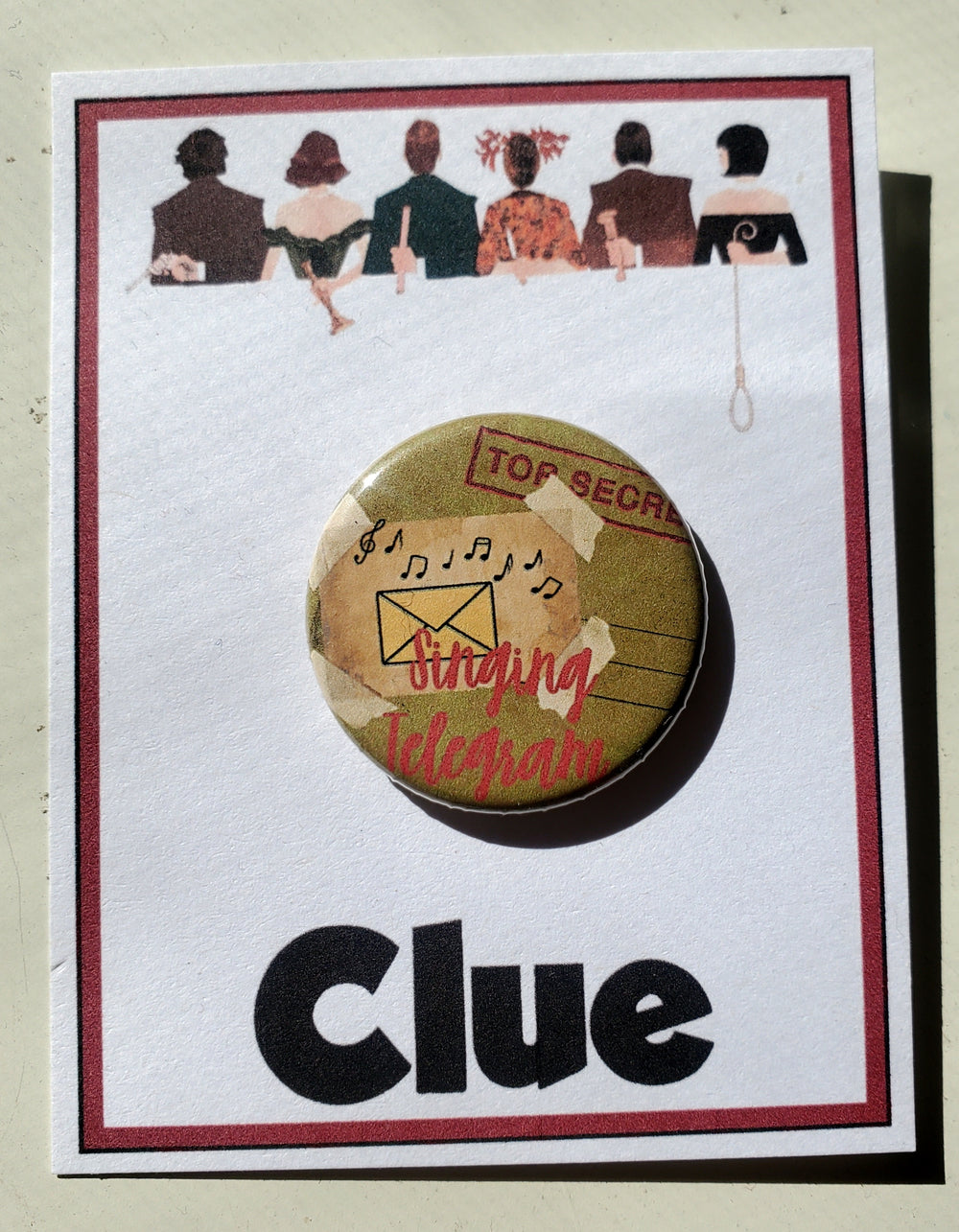 CLUE "Colonel Mustard" Metall-Anstecker