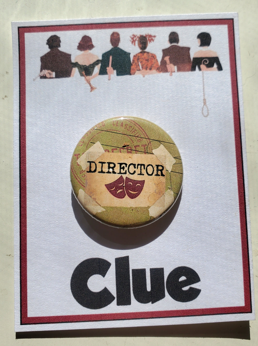 CLUE "Colonel Mustard" Metall-Anstecker