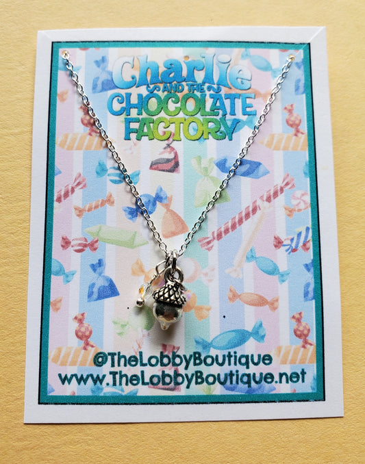 CHARLIE AND THE CHOCOLATE FACTORY Acorn Charm Necklace