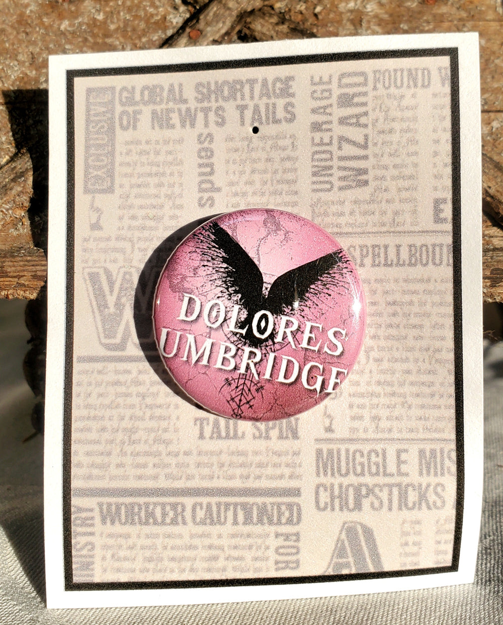 CURSED CHILD "DOLORES UMBRIDGE" Metal Pinback Button