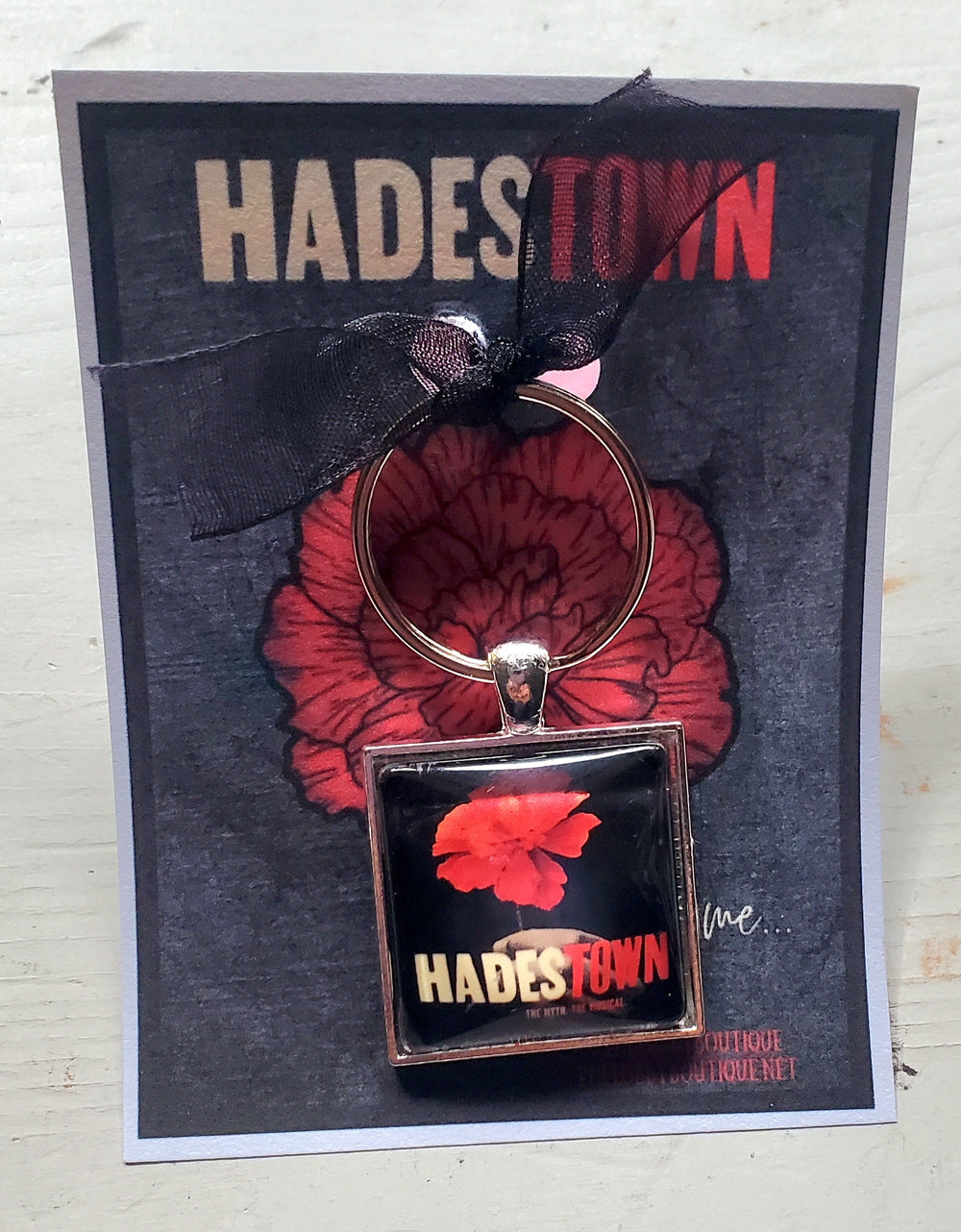 HADESTOWN "Show Logo" Glass Cabachon Keychain