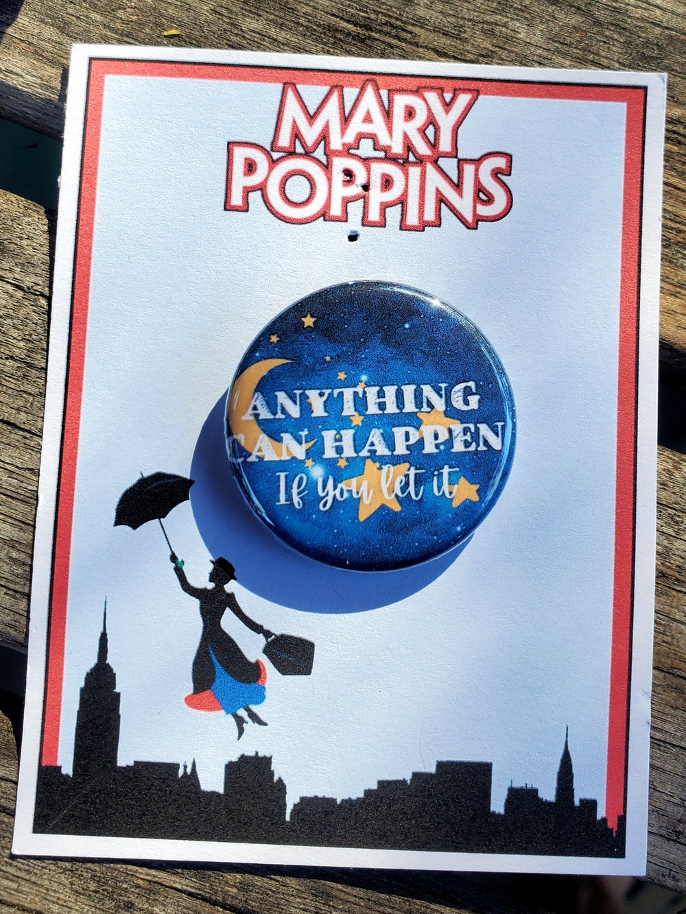 MARY POPPINS "George Banks" Metall Button
