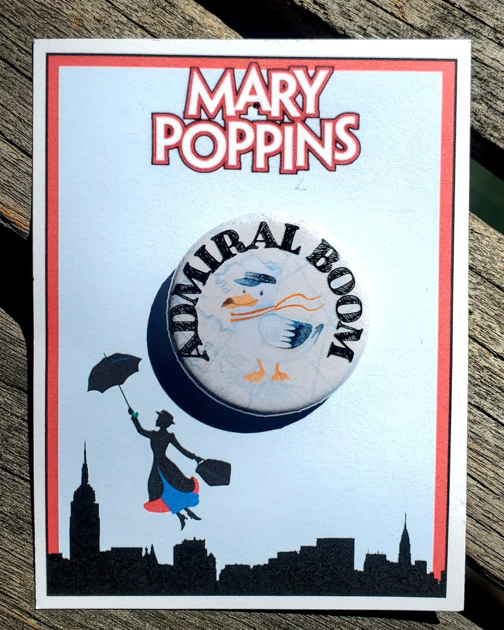 MARY POPPINS "George Banks" Metall Button