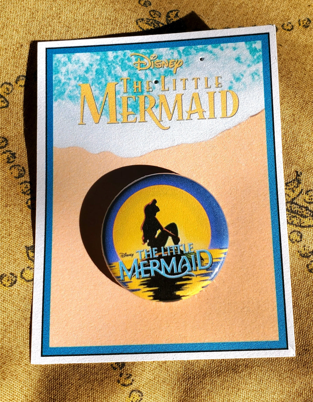 LITTLE MERMAID "Show Logo" Metal Pinback