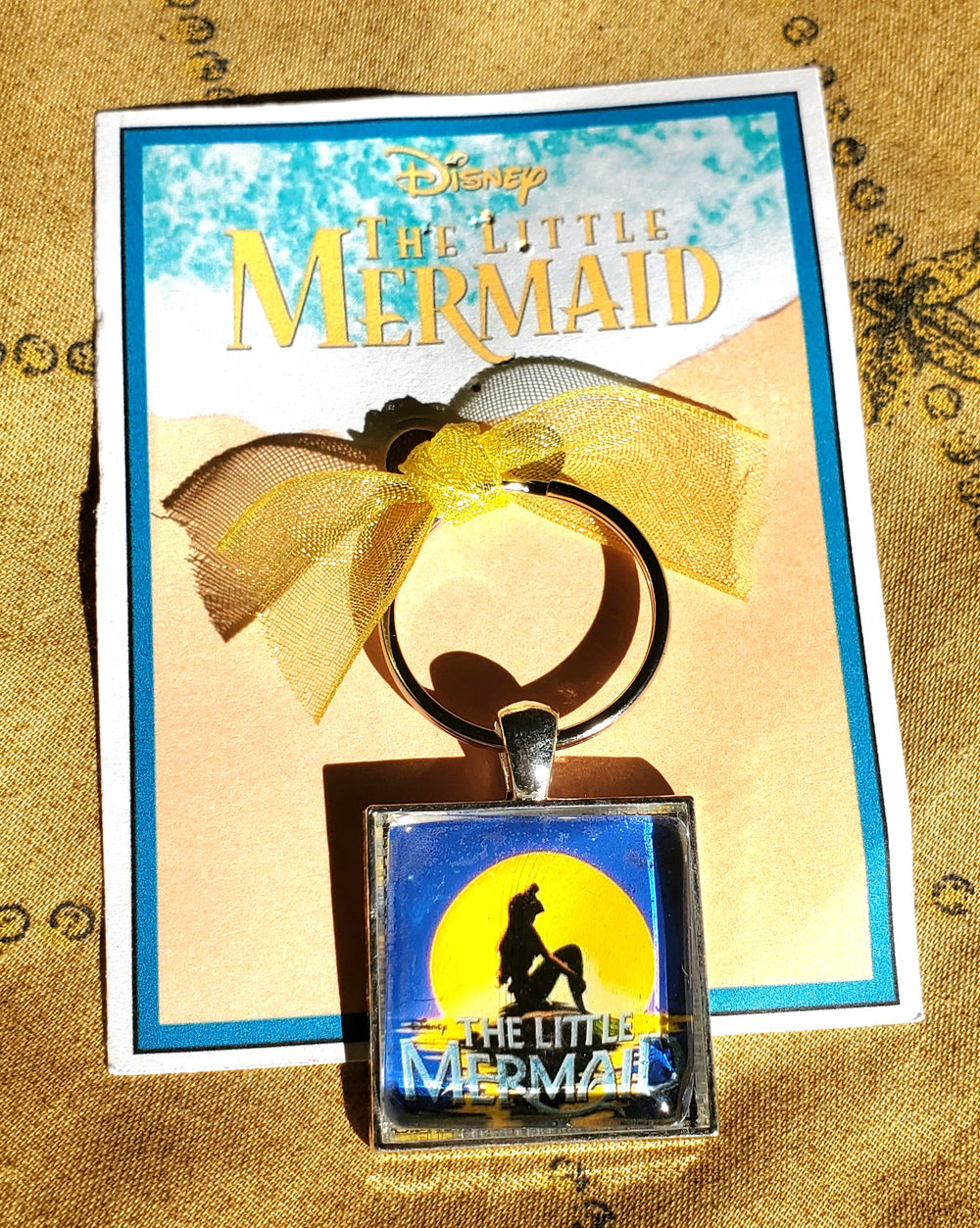 LITTLE MERMAID "Show Logo" Glass Cabachon Key Chain