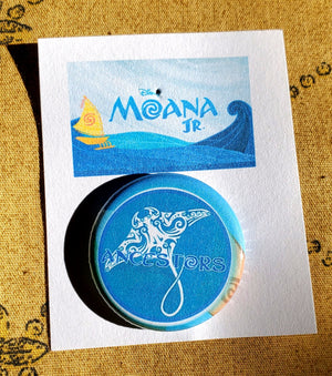 MOANA, JR. "ANCESTORS" Metal Pinback Button
