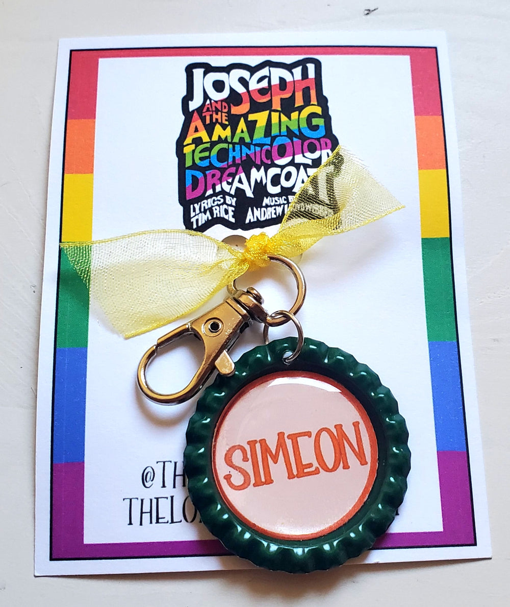 JOSEPH AND THE . . . DREAMCOAT "SIMEON" Bottlecap Keychain