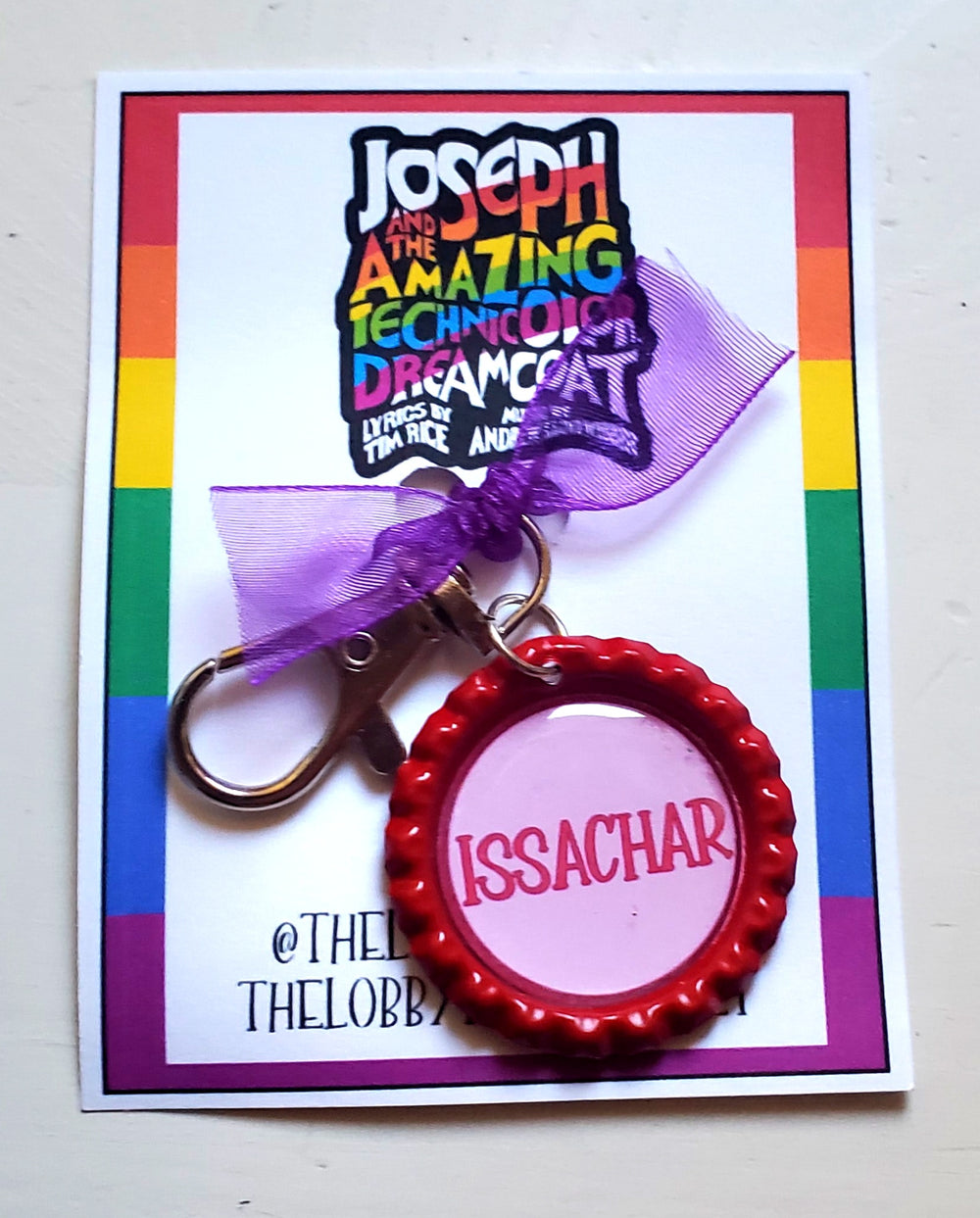 JOSEPH AND THE . . . DREAMCOAT "ISSACHAR" Bottlecap Keychain