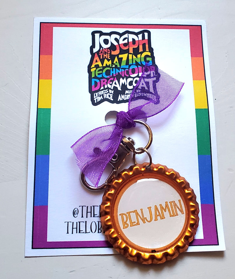 JOSEPH AND THE . . . DREAMCOAT "BENJAMIN" Bottlecap Keychain