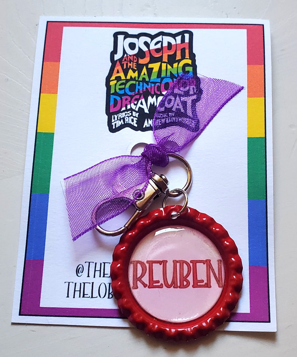 JOSEPH AND THE . . . DREAMCOAT "REUBEN" Bottlecap Keychain