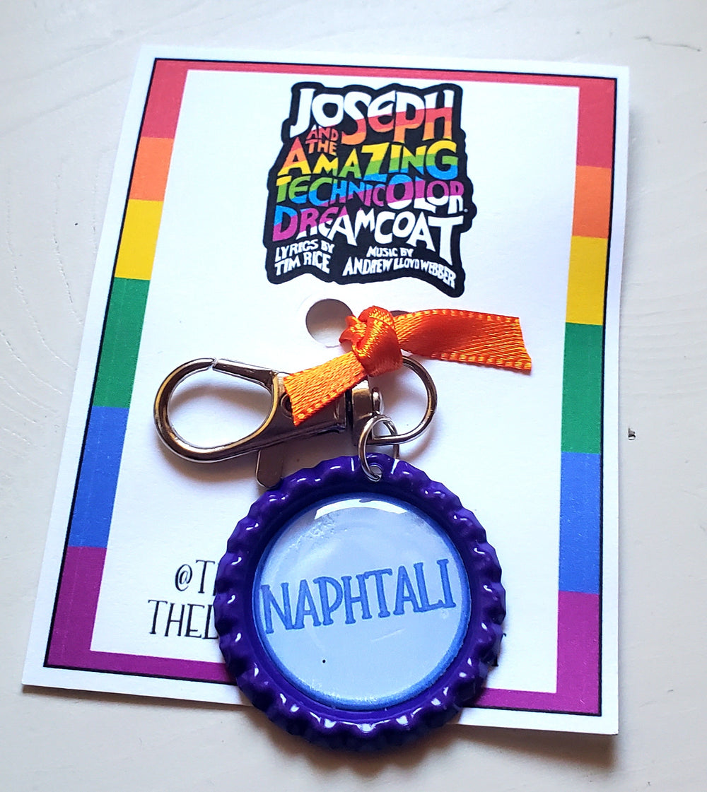 JOSEPH AND THE . . . DREAMCOAT "NAPHTALI" Bottlecap Keychain