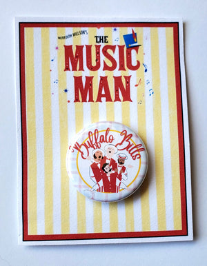 MUSIC MAN "Buffalo Bills" Metal Pinback Button