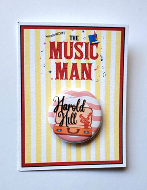MUSIC MAN "Harold Hill" Metal Pinback Button