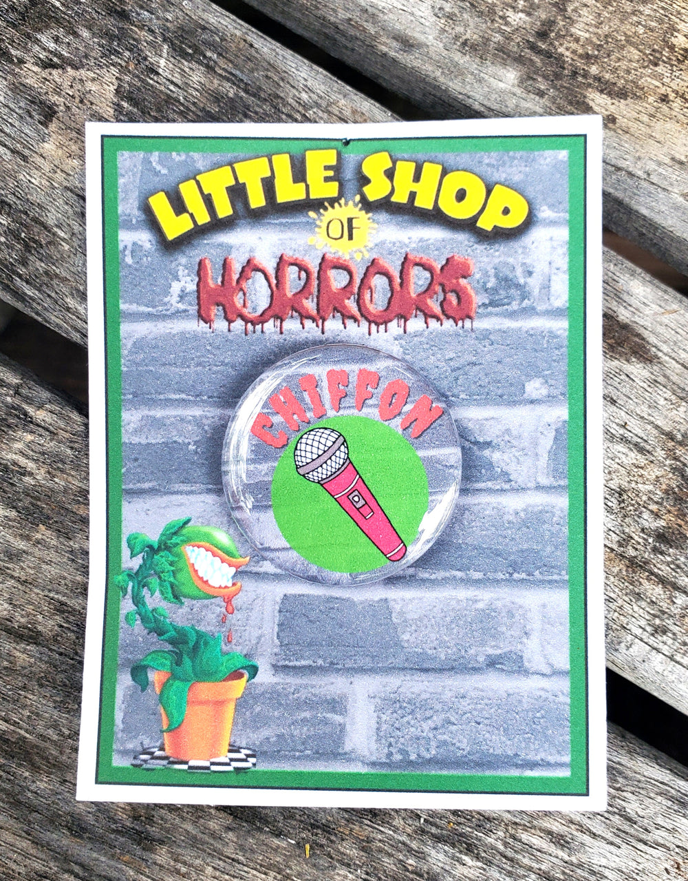 Der kleine Horrorladen "Audrey II" Metall-Anstecker