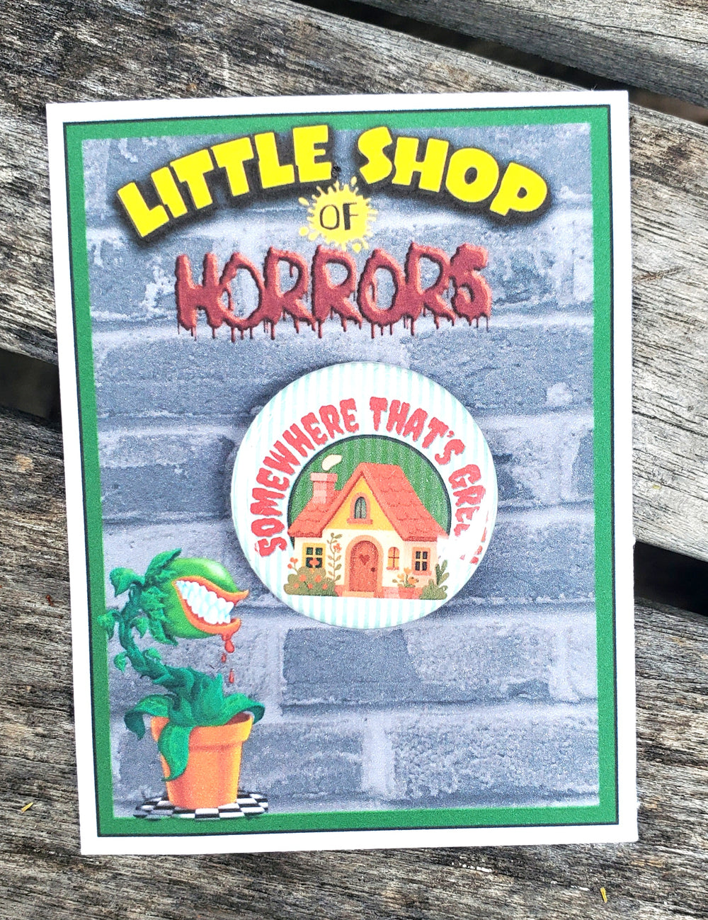 Der kleine Horrorladen "Audrey II" Metall-Anstecker