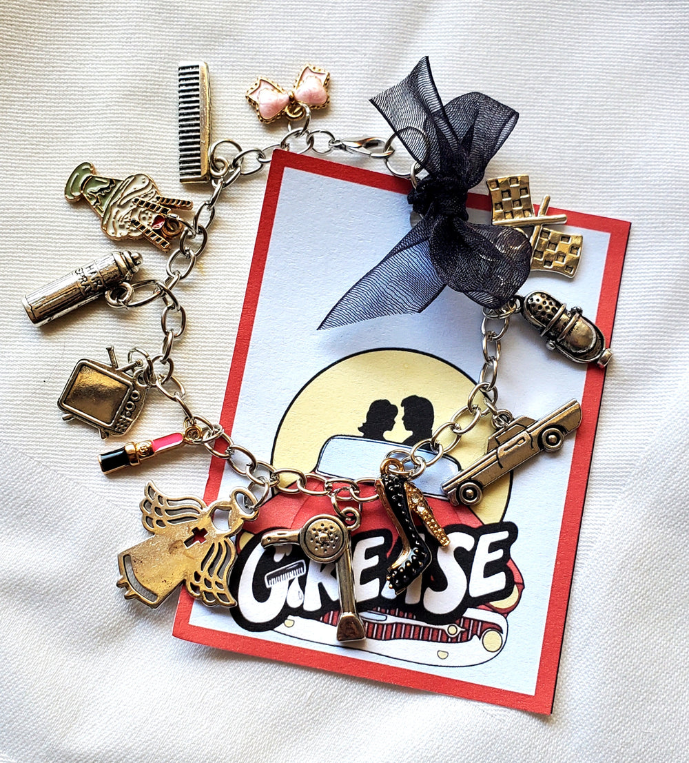 GREASE "Show" Glascabachon Schlüsselanhänger