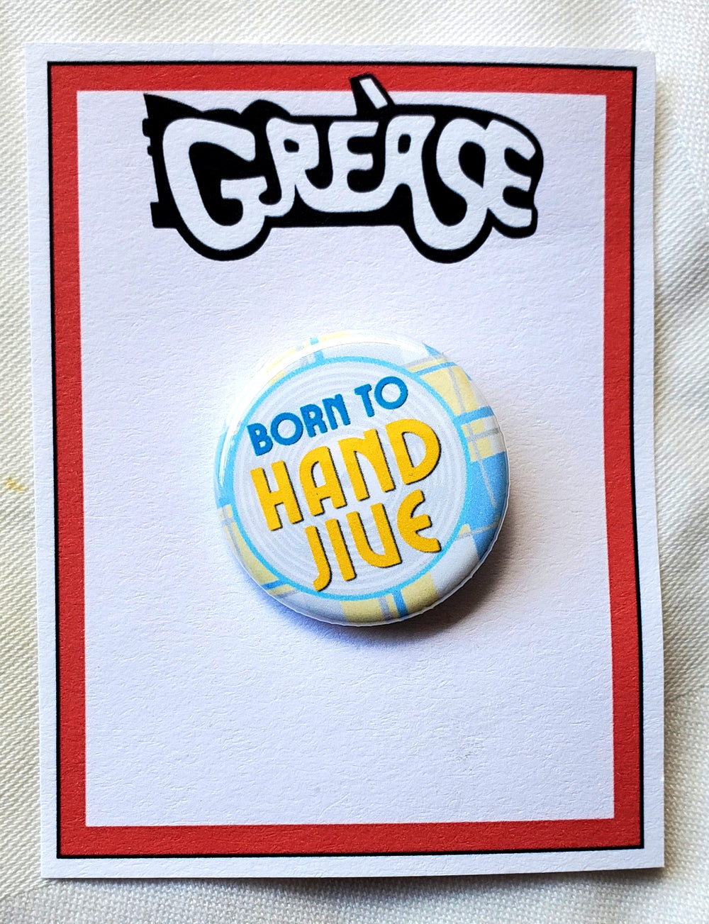 GREASE 'Es gibt schlimmere Dinge, die ich tun könnte' Metall Button