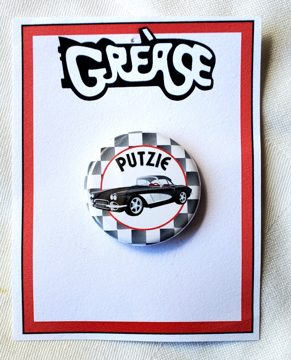 GREASE 'Es gibt schlimmere Dinge, die ich tun könnte' Metall Button